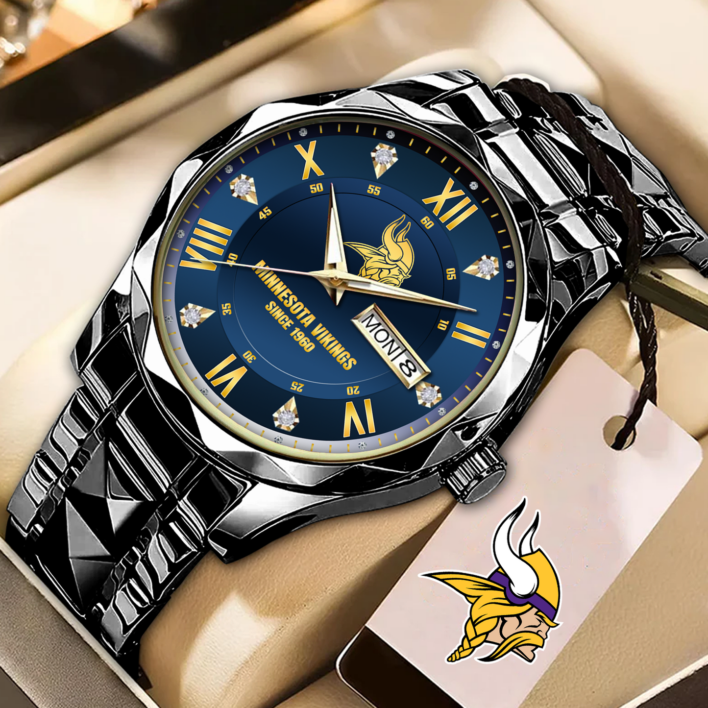 MIN x NFL Alloy Luxury Quartz Watch DATND TANTD