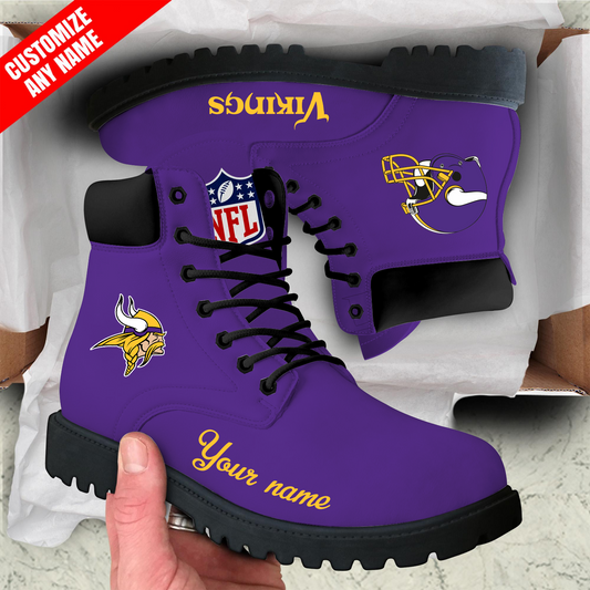 MIN x NFL Custom Leather Boots DATND TANTD
