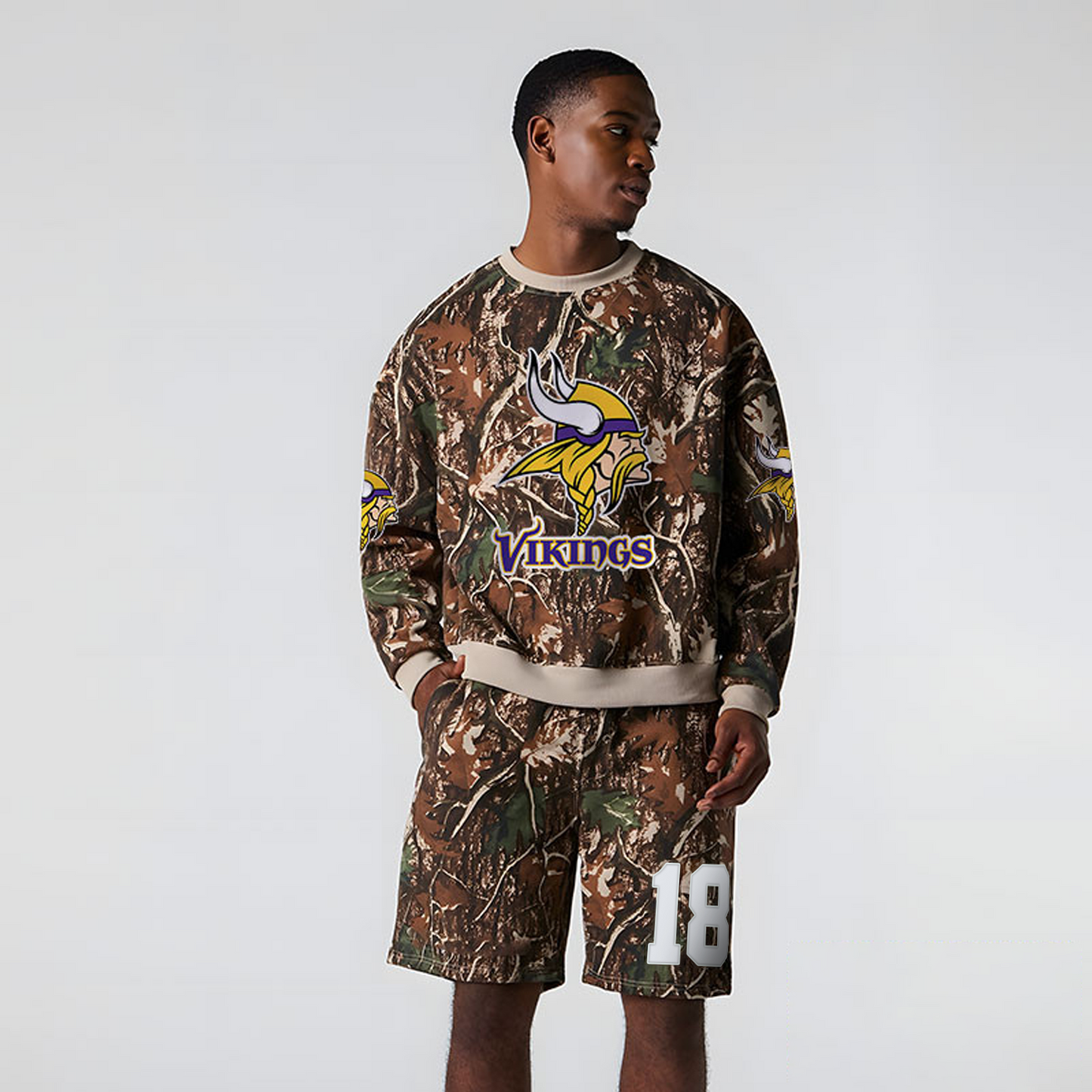 MIN x NFL Football Full Set Long Sweatshirt And Short Pants DATND TANTD