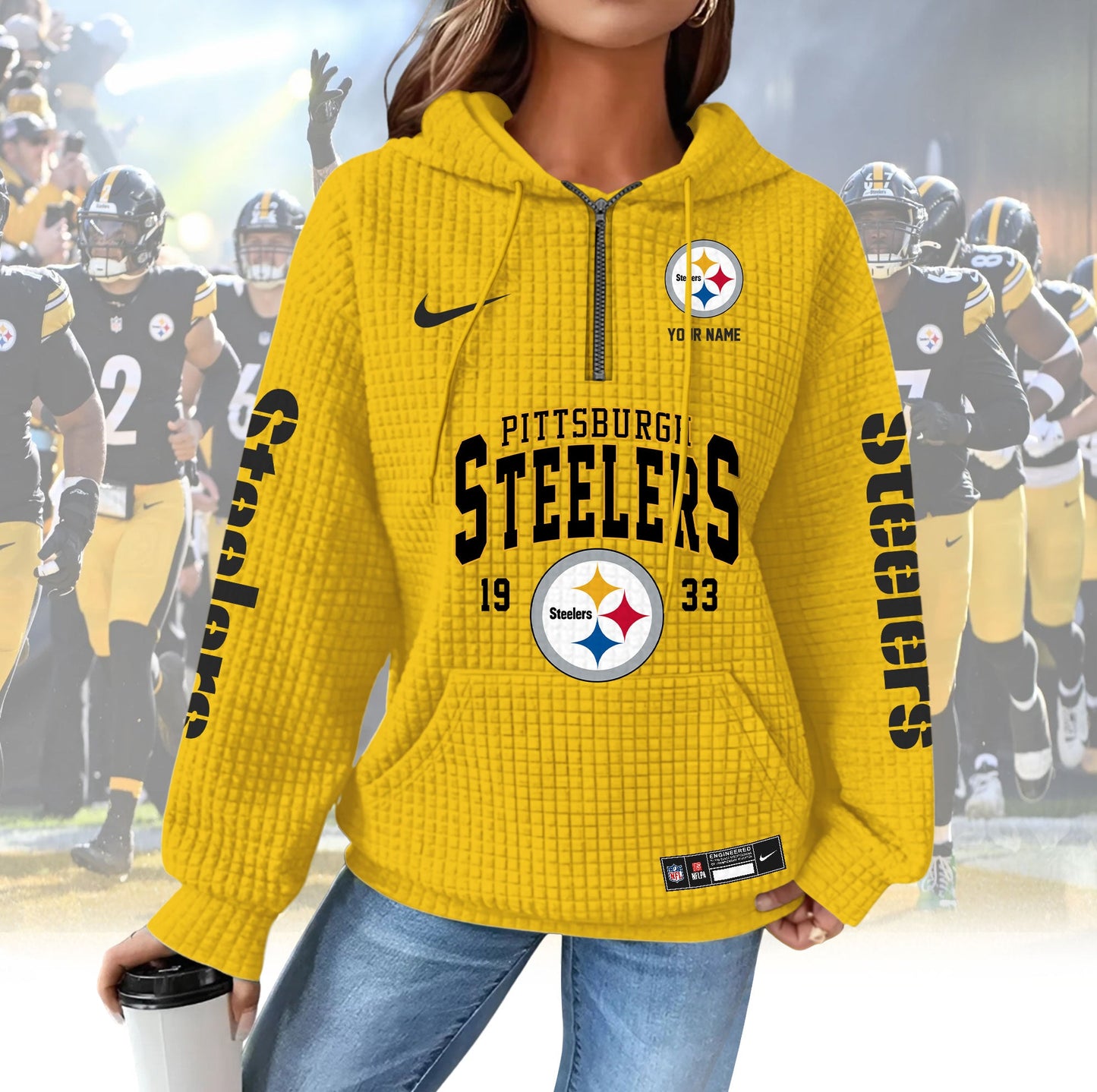 PS Premium NFL Waffle Hoodie DDT CTND