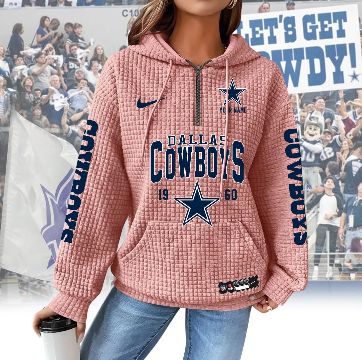 DC Premium NFL Waffle Hoodie DDT CTND