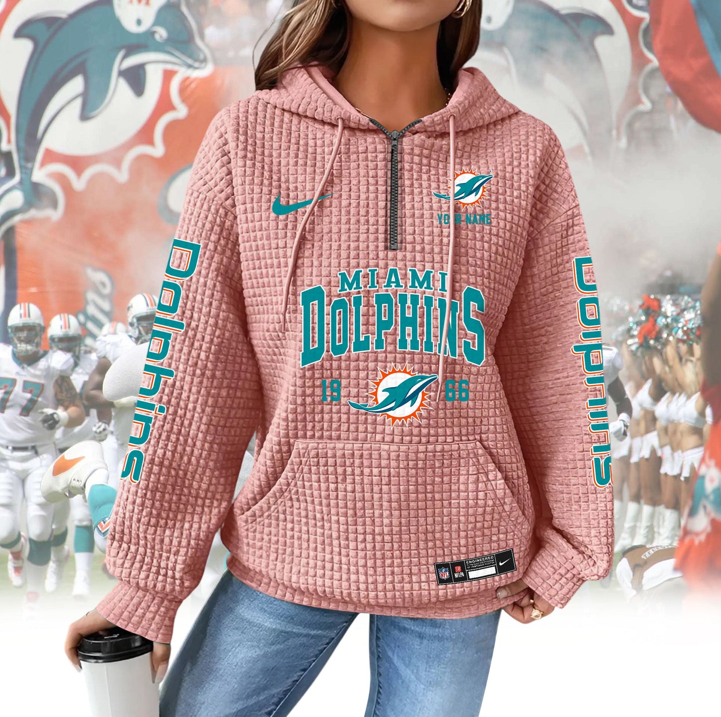MD Premium NFL Waffle Hoodie DDT CTND