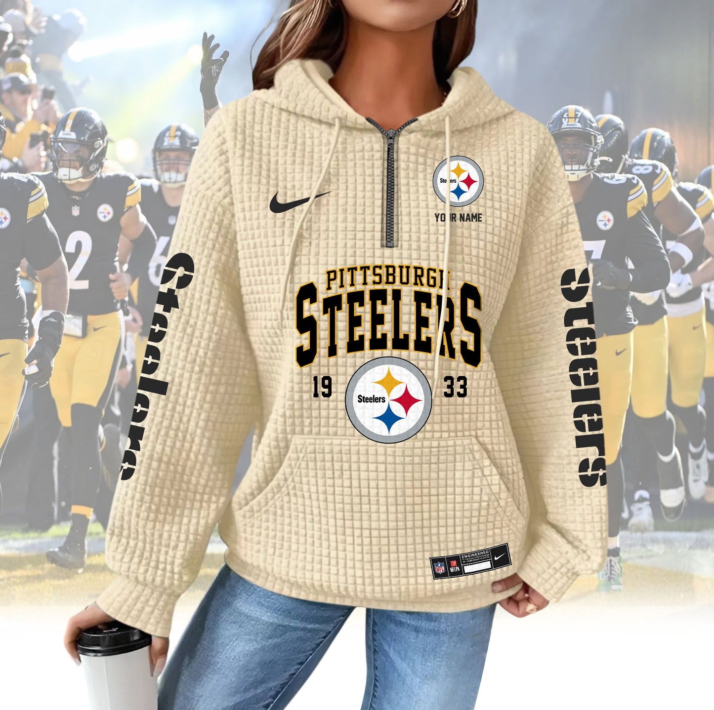 PS Premium NFL Waffle Hoodie DDT CTND
