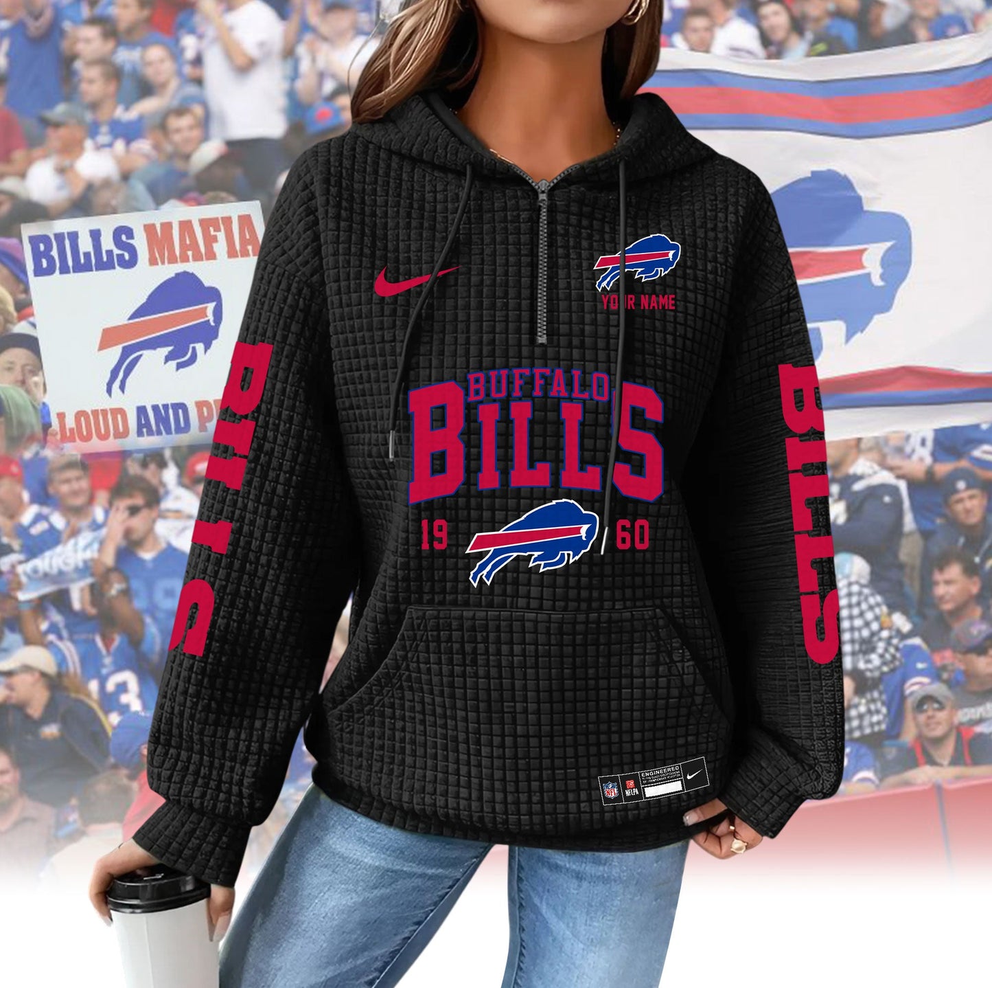 BB Premium NFL Waffle Hoodie DDT CTND