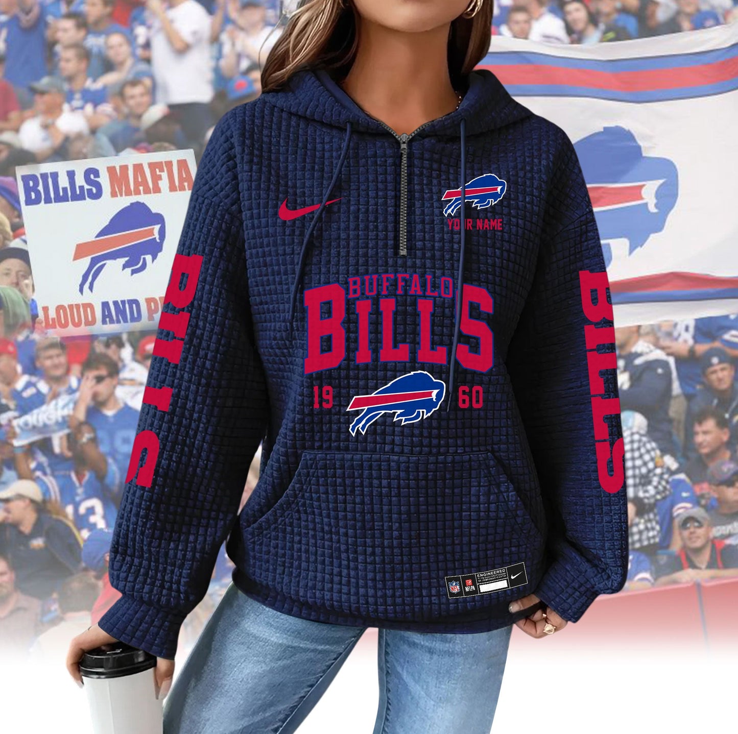 BB Premium NFL Waffle Hoodie DDT CTND