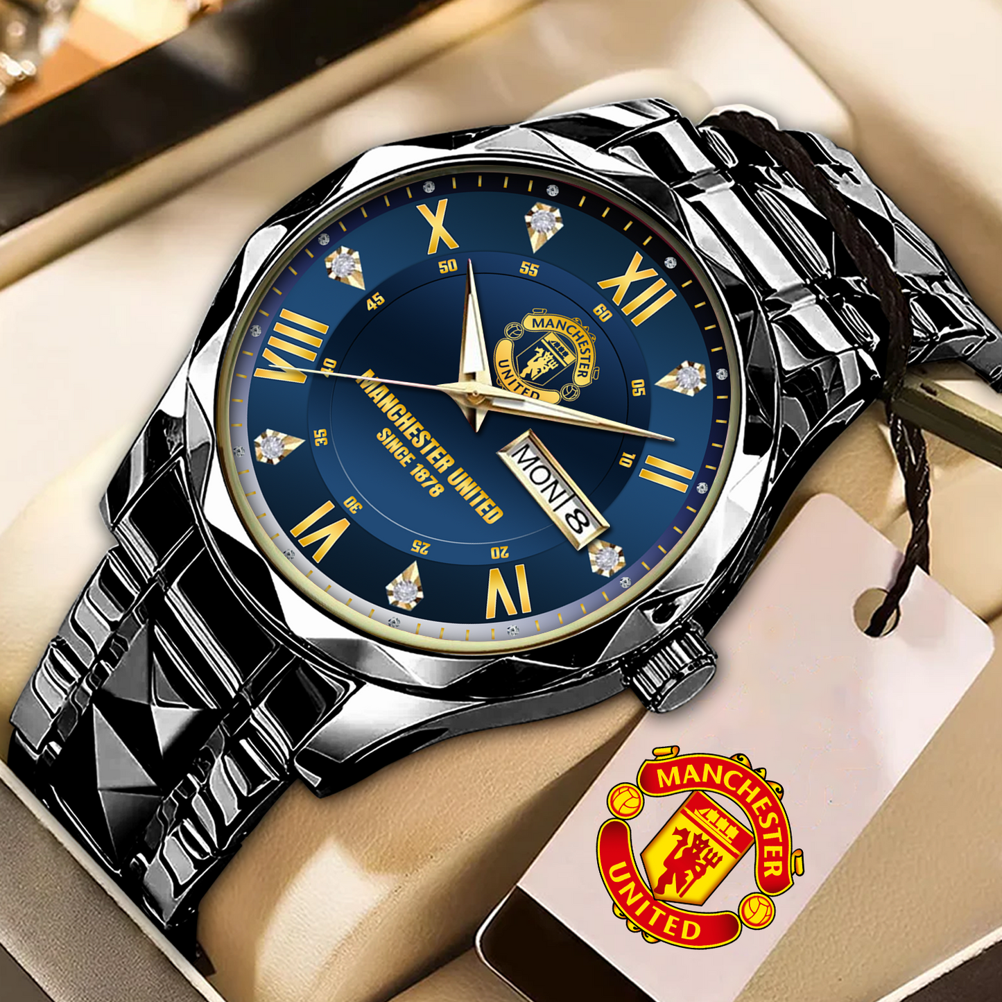MU Alloy Luxury Quartz Watch DATND TANTD