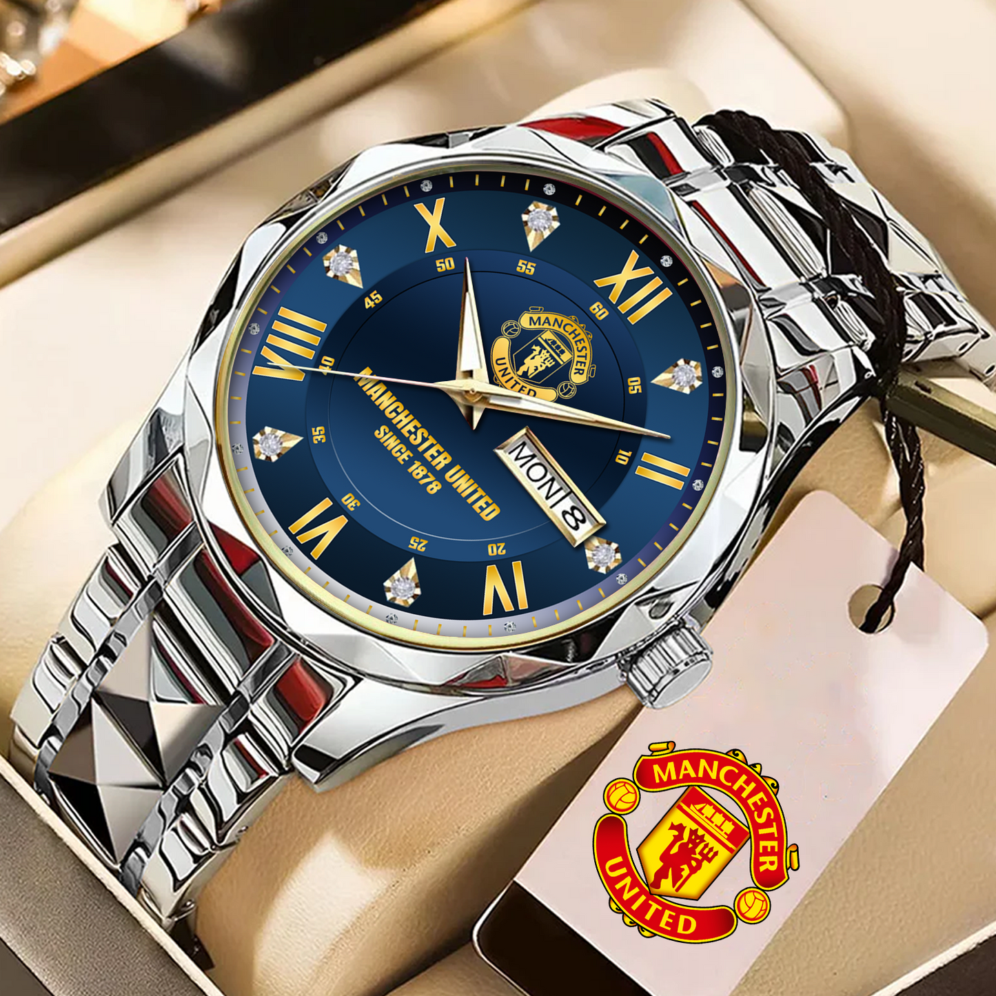 MU Alloy Luxury Quartz Watch DATND TANTD