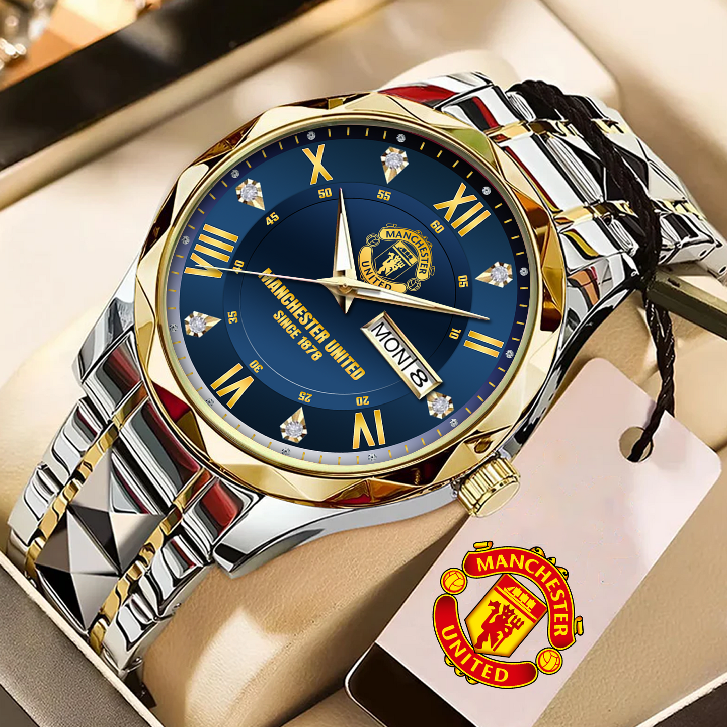 MU Alloy Luxury Quartz Watch DATND TANTD