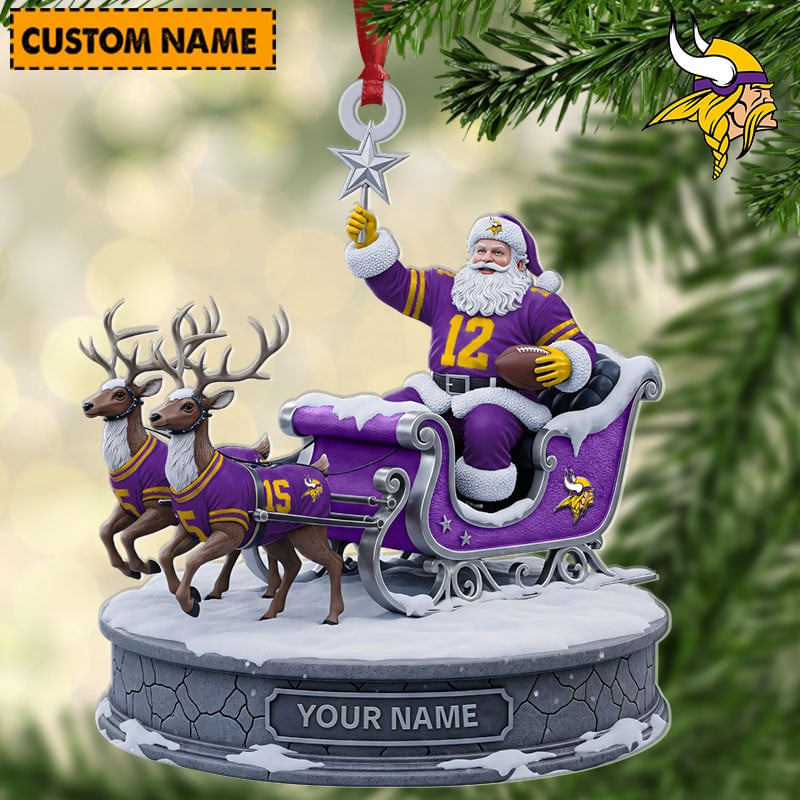MV NFL Personalized Christmas Ornament Gift For Family DDTNTL