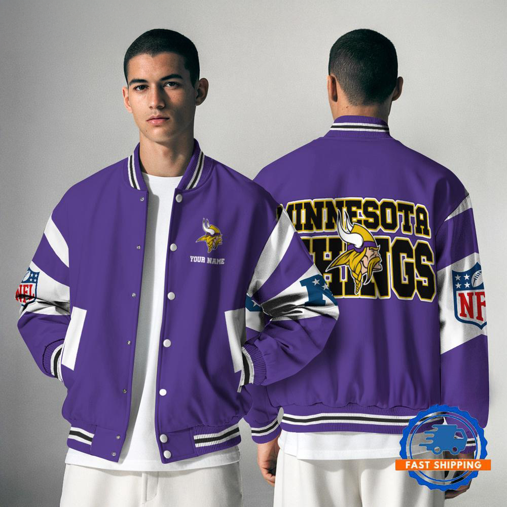 MV NFL Varsity Jacket Custom Name For Fans DDT NTL