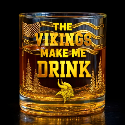 MV Premium NFL Golden Whiskey Fan Glass DDT HLPhuong