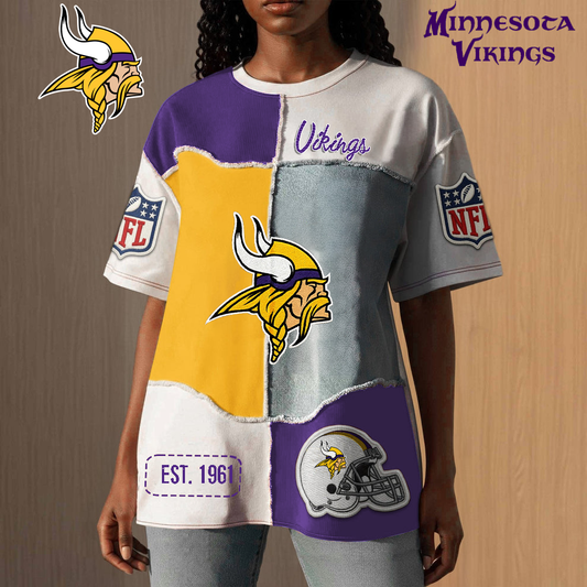 MV Premium NFL Patchwork Vintage T-Shirt DDT CTND