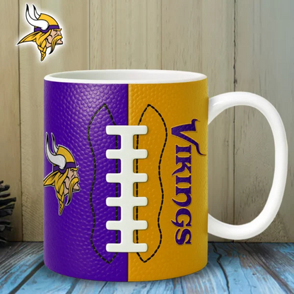 MV Premium NFL Split Color Ceramic Mug DDT HLPhuong