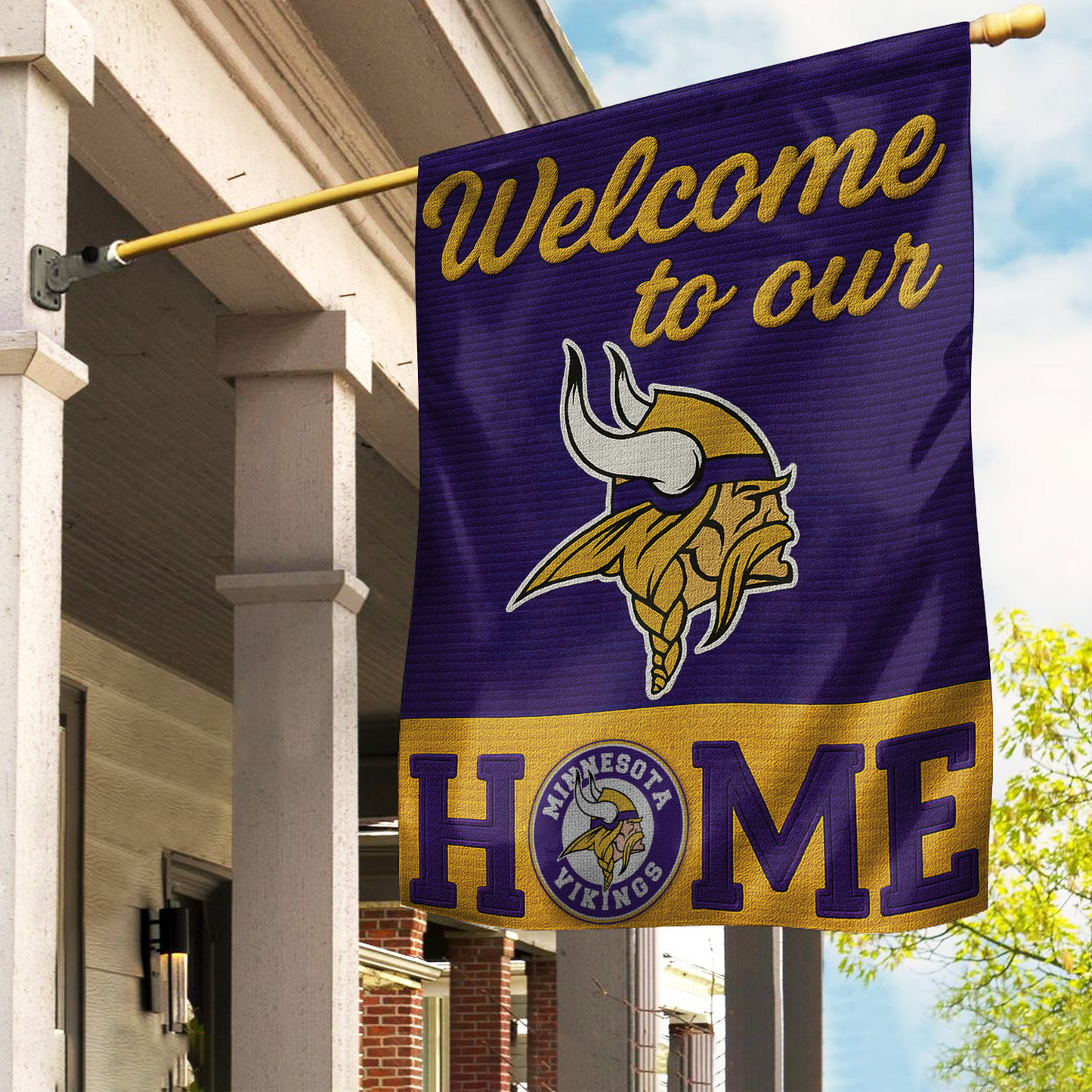MV Premium NFL Welcome Home Flag DDT NTL