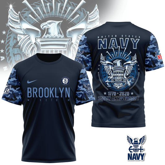 NBA BN Premium Navy 250 Years 3D Shirt DDT CTND