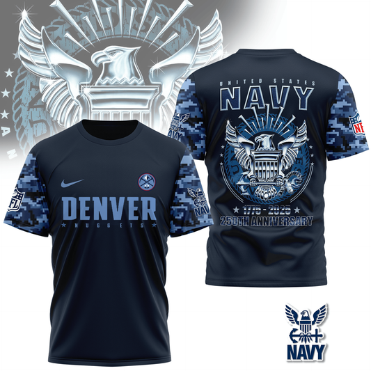 NBA DN Premium Navy 250 Years 3D Shirt DDT CTND