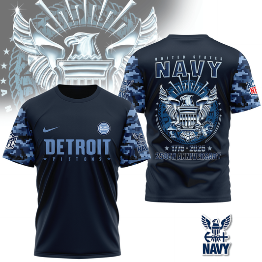 NBA DP Premium Navy 250 Years 3D Shirt DDT CTND