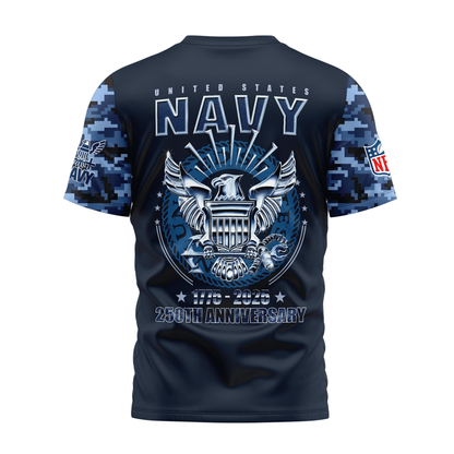 NBA SAS Premium Navy 250 Years 3D Shirt DDT CTND