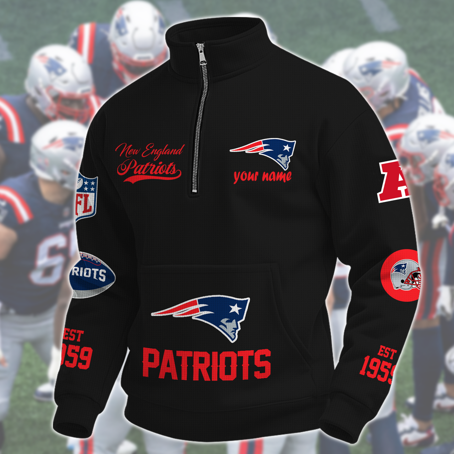 NE  x NFL Quarter-Zip Sweatshirt DatND DVT