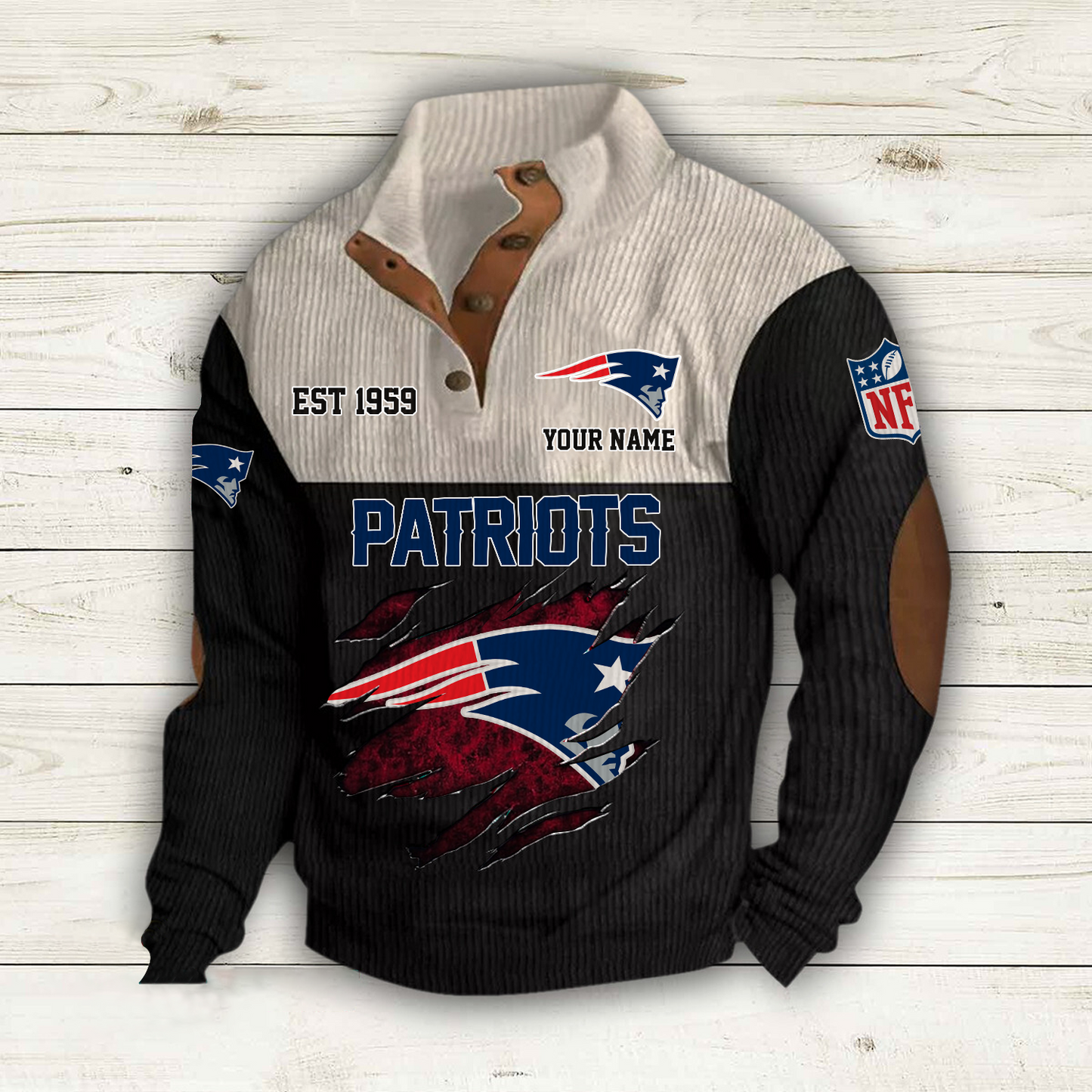 NE x NFL Custom Name Sport Sweatshirt DatND DVT