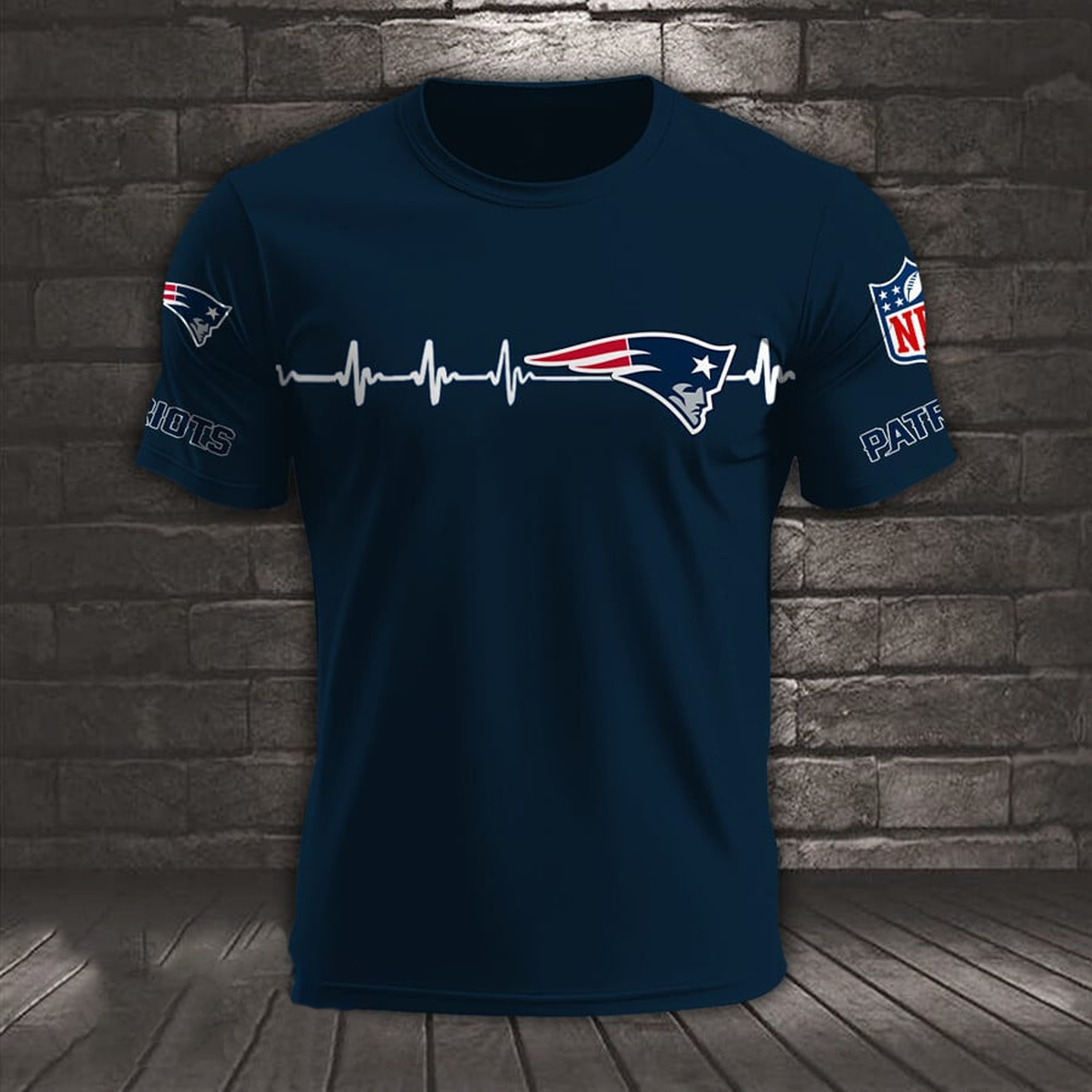 NE x NFL Heart Rate Map Special 3D Shirt DatND ThuongNH