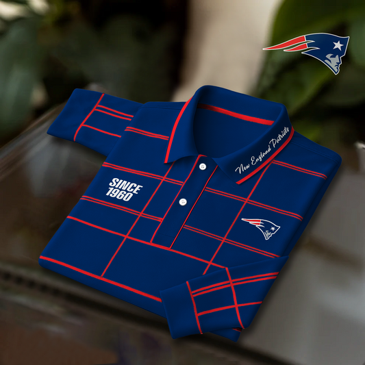 NE x NFL Polo Shirt Long Sleeve DatND DVT