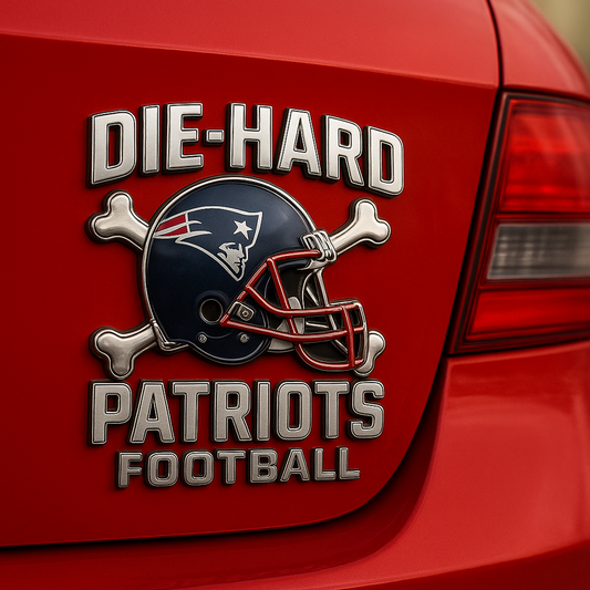 NE x NFL Premium 3D Car Name Badge DATND DVT