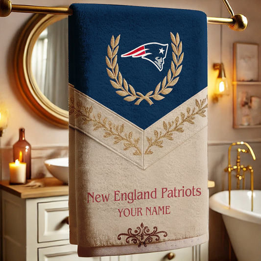 NEP Football New Bath Towel Custom Name DATND TANTD