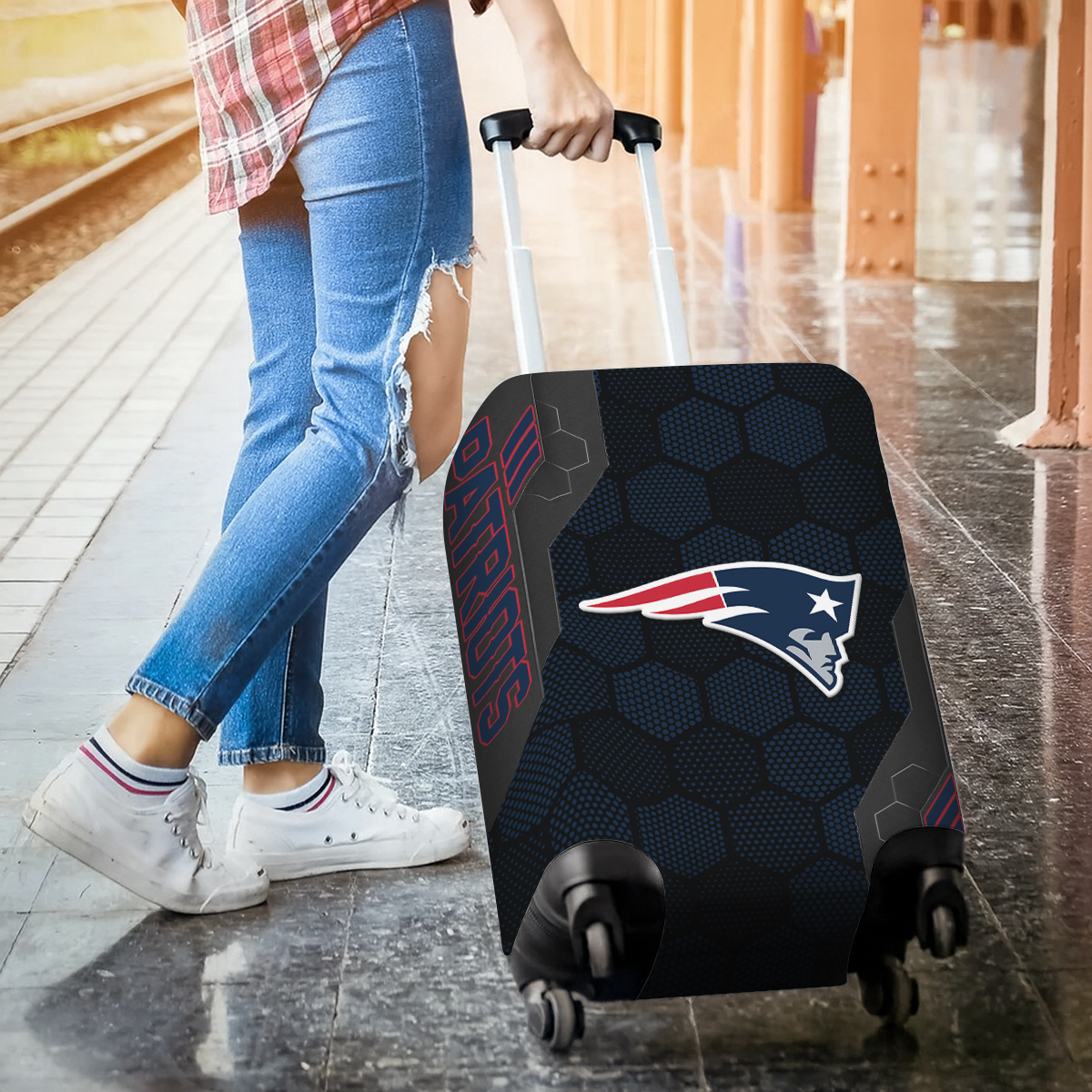 NEP NFL V3 Luggage Cover Suitcase Protector DDT NTL