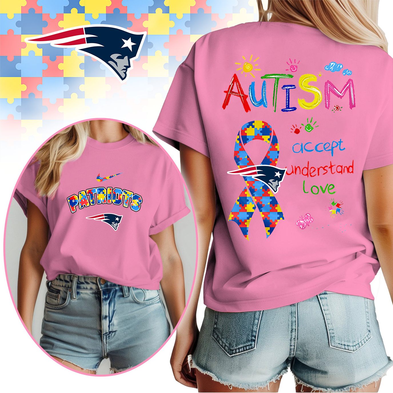 NEP Premium Autism Awareness 3D Shirt DDT TTV