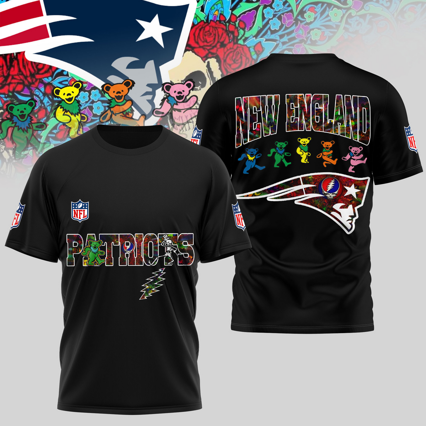 NEP Premium NFL Dancing Bear T-Shirt DDT HLPHUONG