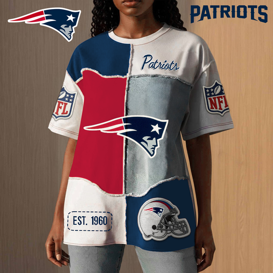 NEP Premium NFL Patchwork Vintage T-Shirt DDT CTND