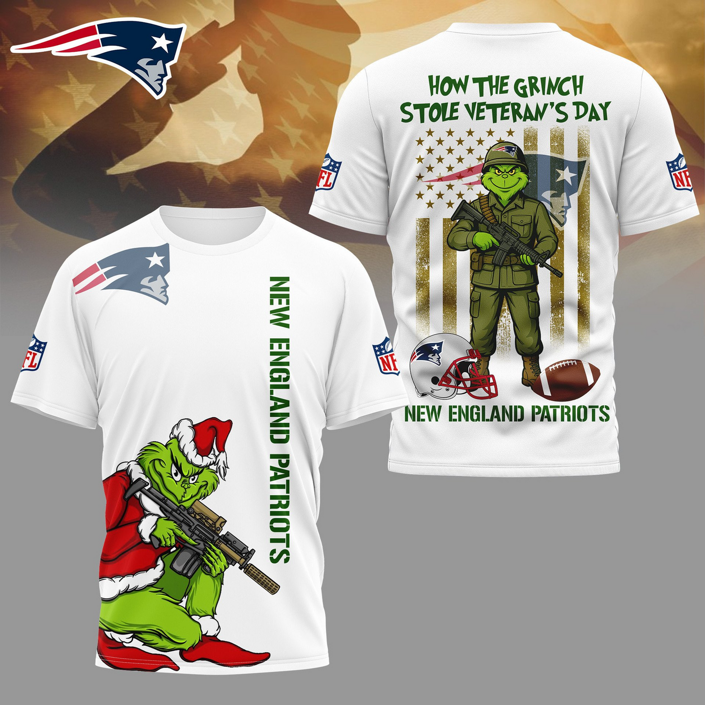 NEP Premium NFL The Grinch Salute Veterans DDT CTND