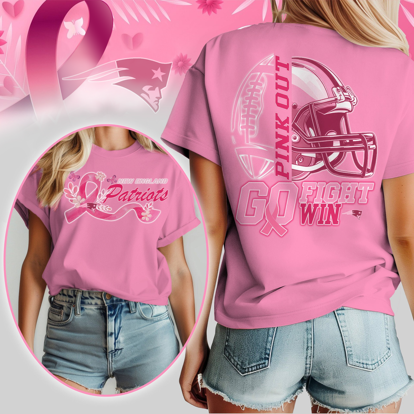 NEP Premium Tackle Breast Cancer Women's Shirt DDT TTV