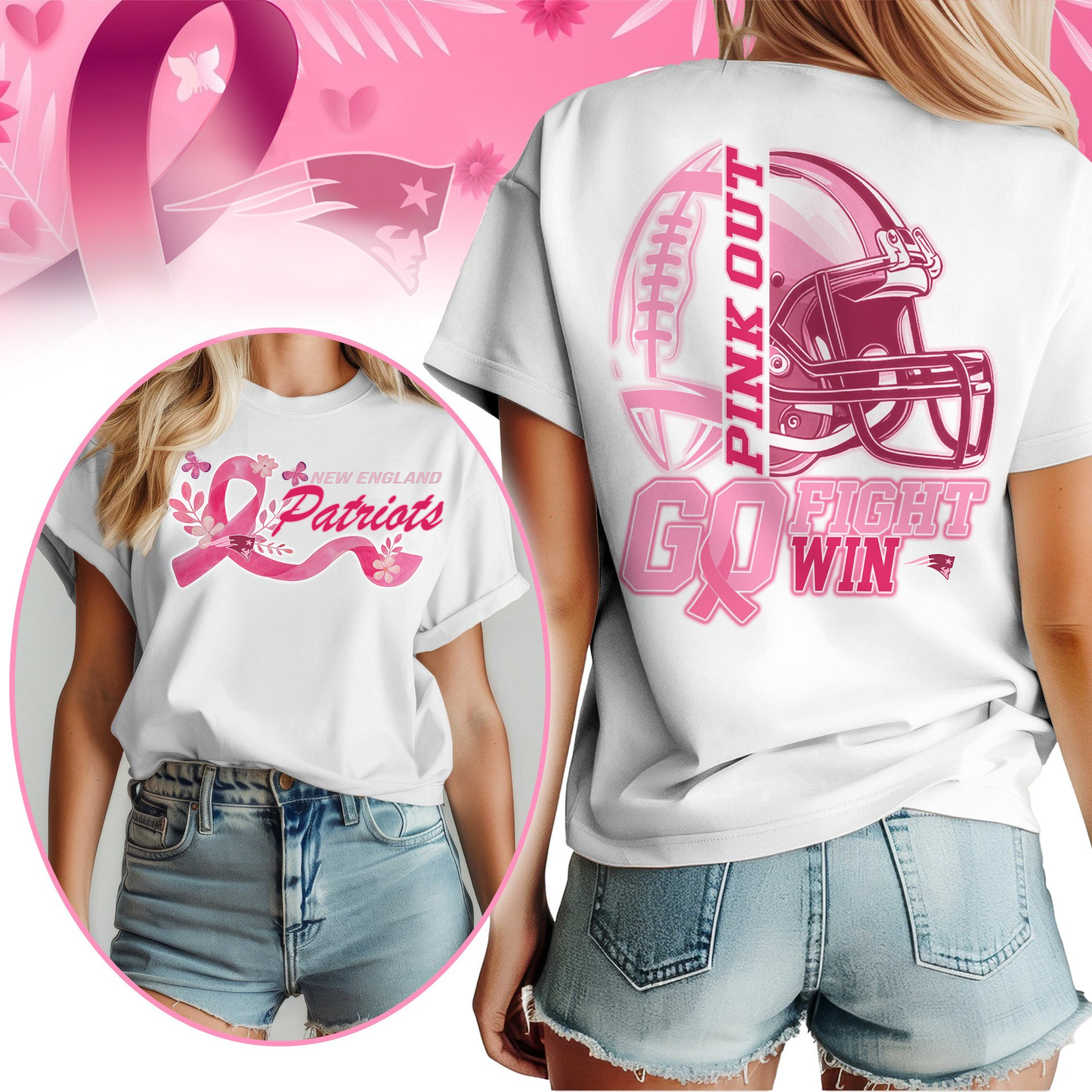NEP Premium Tackle Breast Cancer Women's Shirt DDT TTV