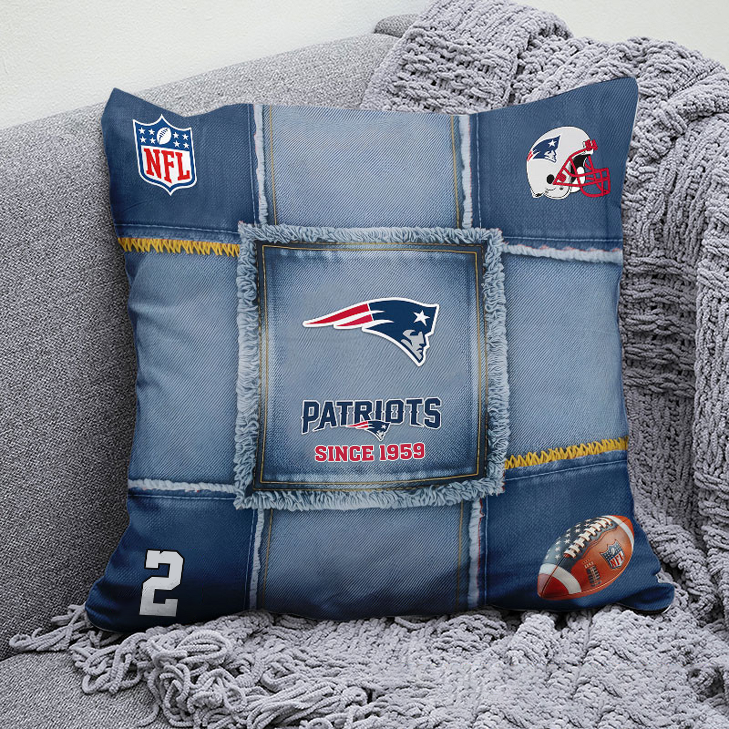 NEP x NFL  Football Pillow Special Style DATND TANTD