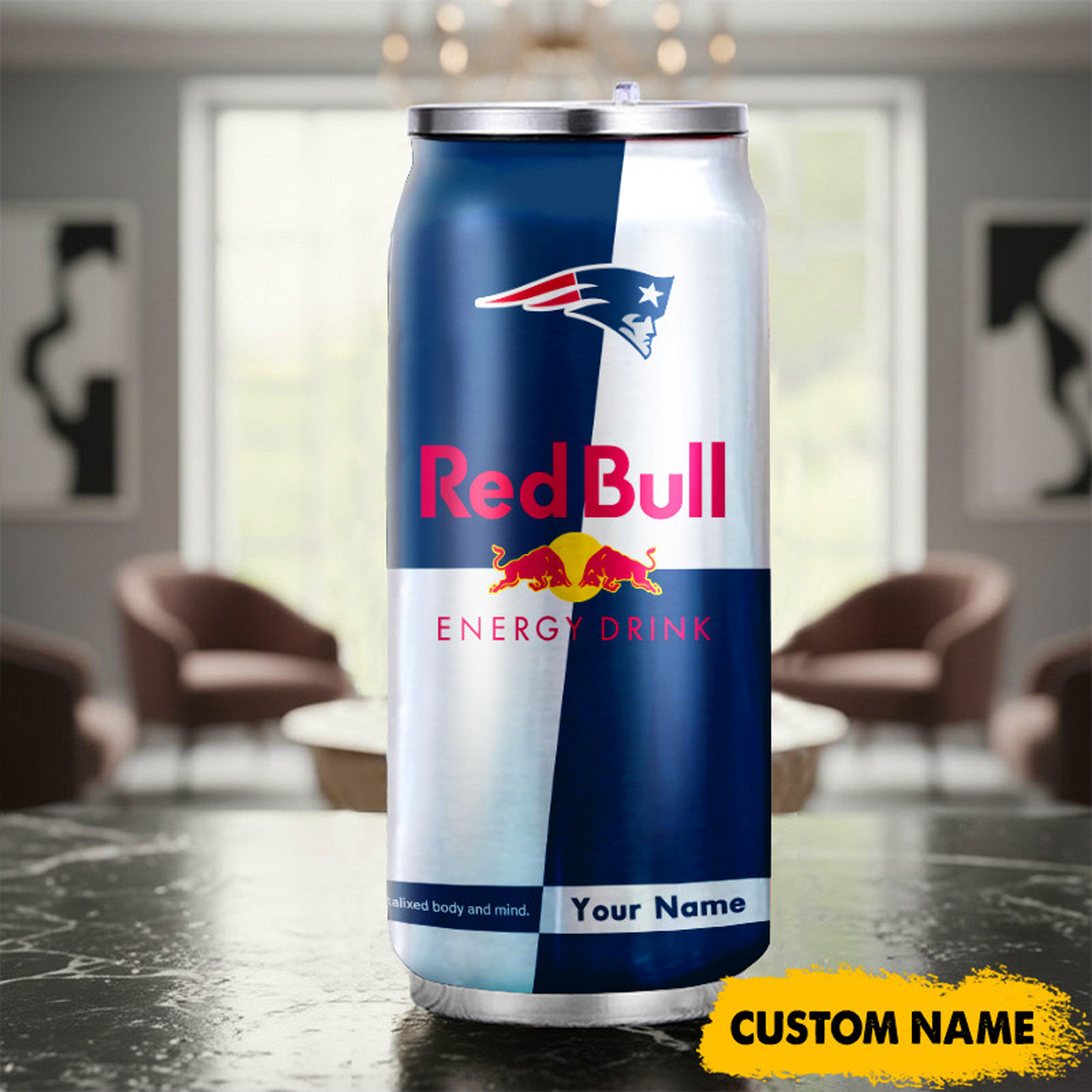 NEP x NFL Mix RedB Drink Can Tumbler Custom Any Name DATND TANTD