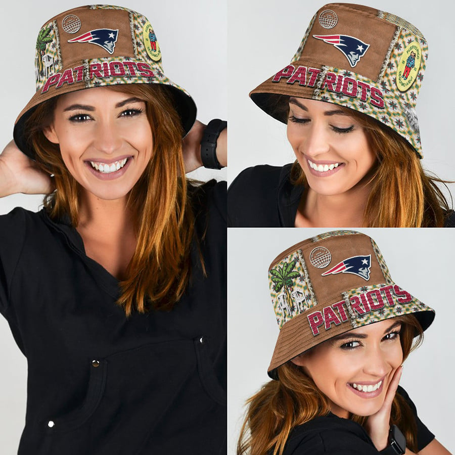 New England Patriots Premium NFL Bad Bunny Bucket Hat