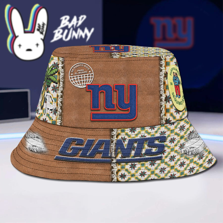 New York Giants Premium NFL Bad Bunny Bucket Hat