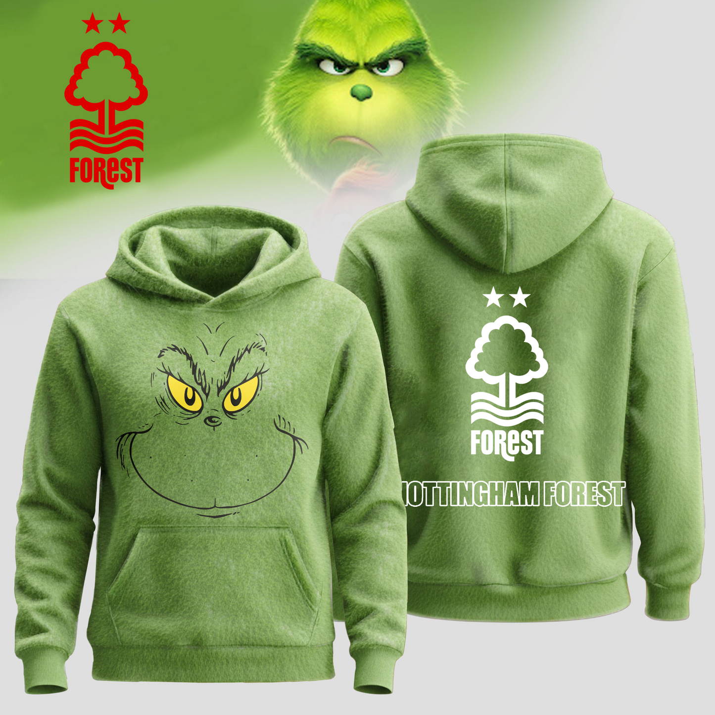 NF Premium EPL Grinch Christmas Hoodie DDT CTND