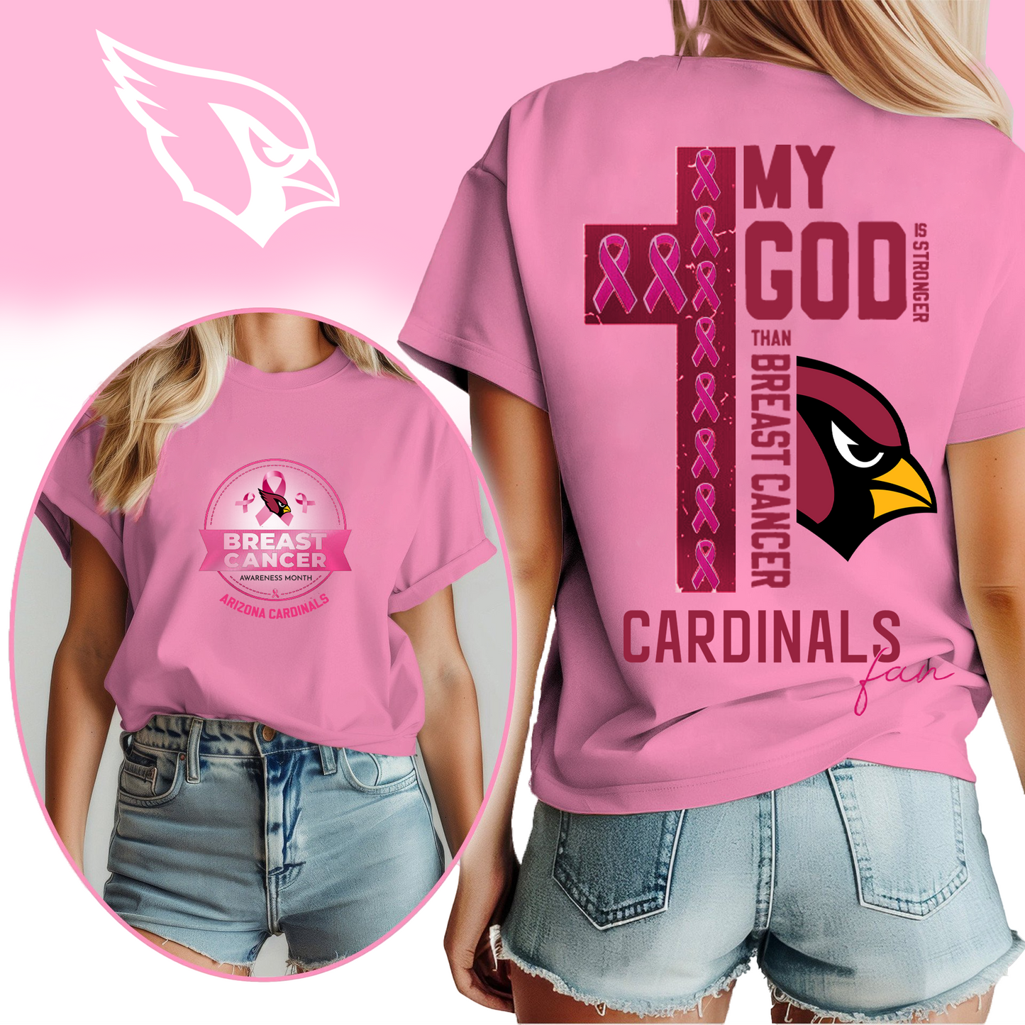 NFL AC - Breast Cancer My God In Stronger Shirt DDT HLP