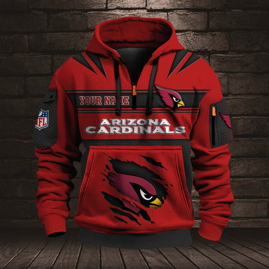 NFL ARI Half Zip Pocket Sweatshirt V1 NAK NHM