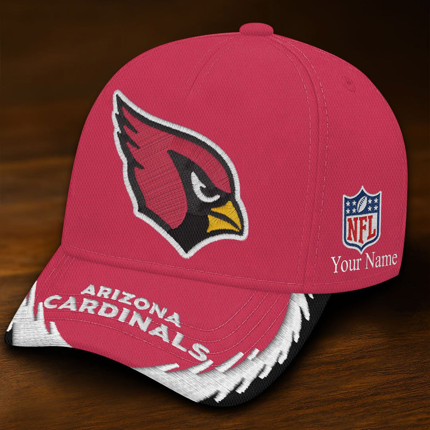 NFL ARI Team All Over Printed Classic Cap V5 NAK NHM