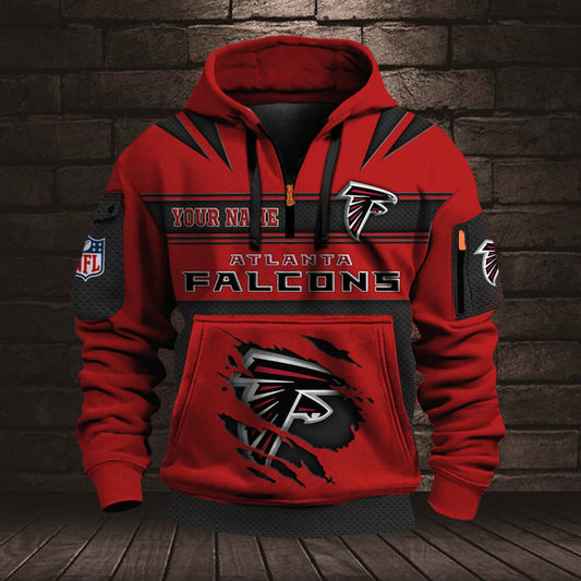 NFL ATL Half Zip Pocket Sweatshirt V1 NAK NHM