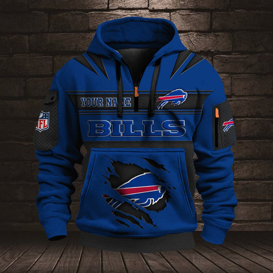 NFL BUF Half Zip Pocket Sweatshirt V1 NAK NHM
