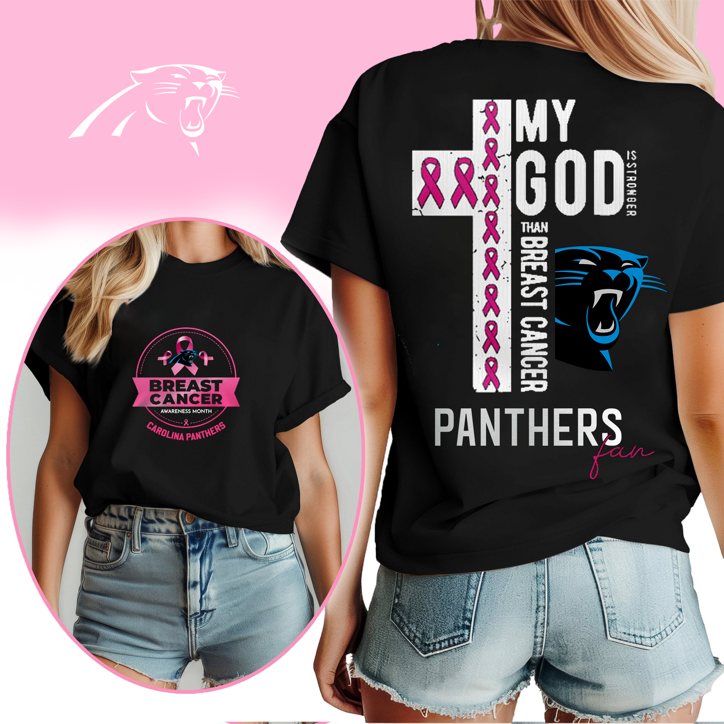 NFL CP - Breast Cancer My God In Stronger Shirt DDT HLP