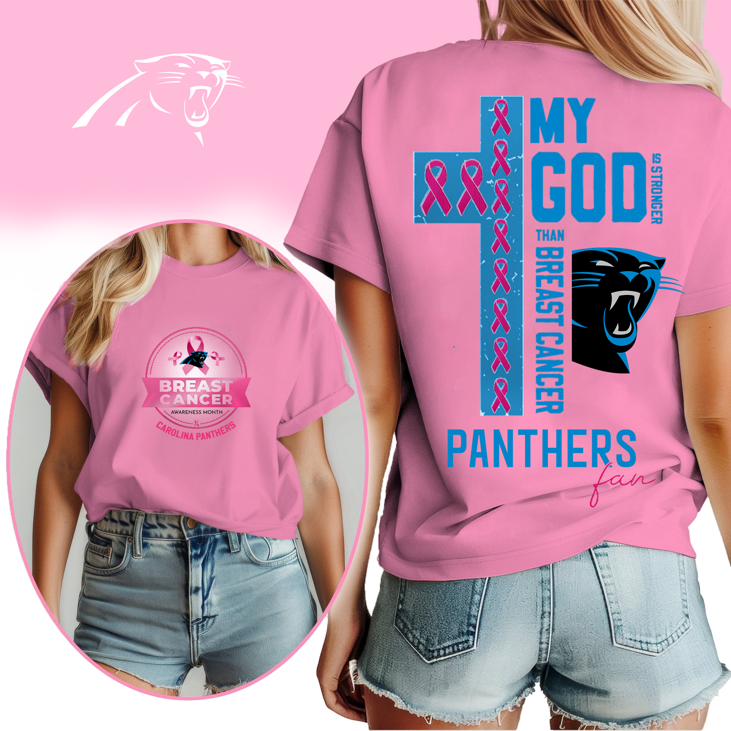 NFL CP - Breast Cancer My God In Stronger Shirt DDT HLP