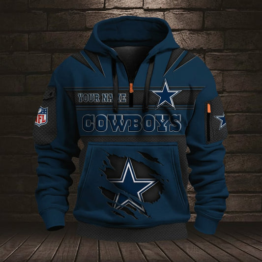 NFL DAL Half Zip Pocket Sweatshirt V1 NAK NHM