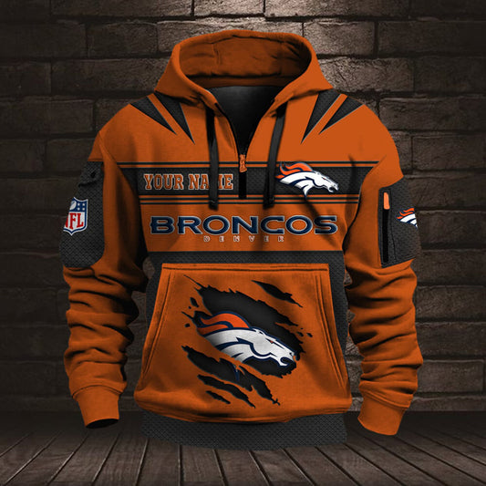 NFL DEN Half Zip Pocket Sweatshirt V1 NAK NHM