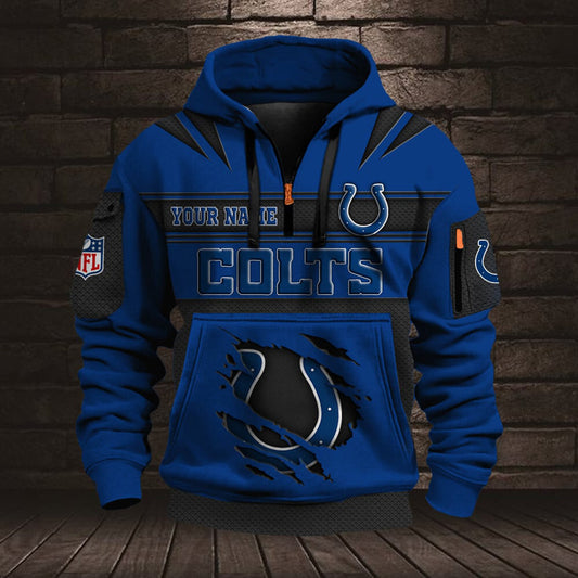 NFL IND Half Zip Pocket Sweatshirt V1 NAK NHM